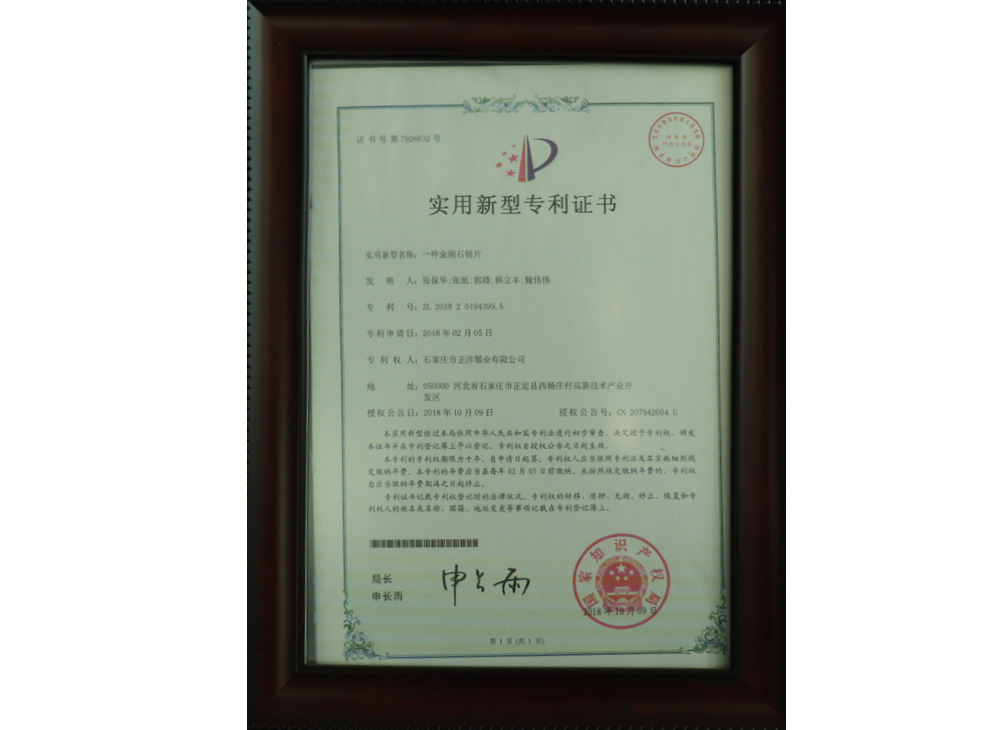 專(zhuān)利證書(shū)